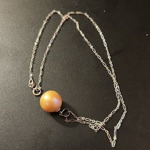 925 silver necklace with pearl
